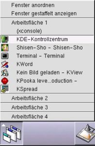 Abbildung 12: Die Fensterliste erleichtert den Überblick
