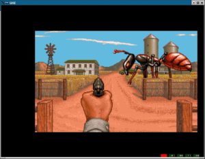 Abbildung 14: Eines der bekanntesten Cinemaware-Spiele war neben Defender of the Crown das hier gezeigte It came from the desert – ein Abenteuerspiel im B-Movie-Ambiente. Einige Cinemaware-Spiele sind als Remake noch im Software-Handel für den PC erhältlich