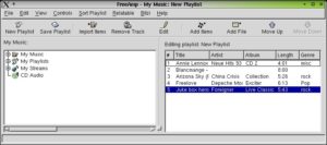 Abbildung 14: Alle wichtigen Angaben zum MP3-File zeigt die Playlist