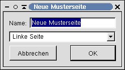 Abbildung 14: Musterseite anlegen