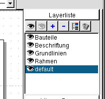 Abbildung 15: Die Ebenenliste