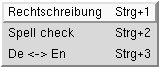 Abbildung 16: Statt als Wörterbuch ist "ding" auch als Rechtschreibprüfer einsatzfähig