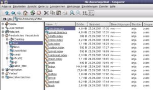 Abbildung 2: KMail legt automatisch ein Verzeichnis an