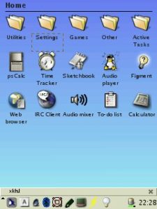 Abbildung 2: So präsentiert sich der GPE-Desktop