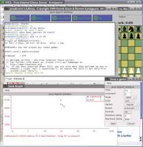 Abbildung 2: Im Applet "JavaBoard" gibt man Kommandozeilenbefehle am unteren Rand des oberen Fensters ein