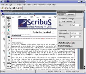 Abbildung 2: Das DTP-Programm Scribus ermöglicht professionelle Druckerzeugnisse endlich auch unter Linux