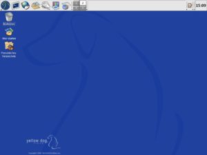 Abbildung 2: In der Voreinstellung soll die grafische Oberfläche mit der Menüleiste am oberen Bildschirmrand an ein altes MacOS erinnern