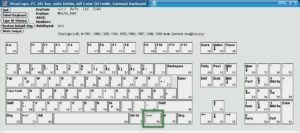 Abbildung 2: Die Tastenbelegung übersichtlich aufbereitet in xkeycaps