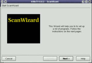 Abbildung 2: Der ScanWizard sagt Hallo