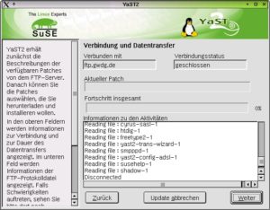 Abbildung 2: SuSE YOU (YaST Online Update) in Aktion