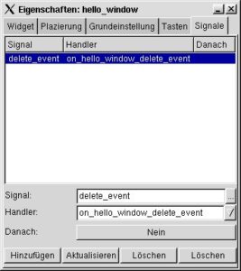 Abbildung 2: Verknüpfen von Ereignissen und Handler-Funktionen