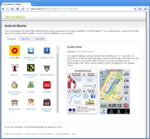 Abbildung 2: Der Android Market versteckt seine Inhalte nicht: Eine Vorschau gibt es in jedem Browser.