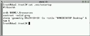Abbildung 2: In der Datei ~/.vnc/xstartup wird auch der Window Manager festgelegt