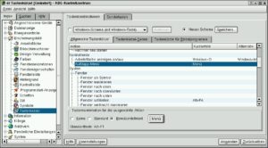 Abbildung 2: Aktionen zu Tastenkombinationen bei KDE 3.0