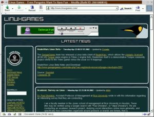 Abbildung 2: http://www.linuxgames.com ist auch eine nützliche Anlaufstelle, allerdings nur auf Englisch