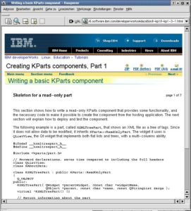 Abbildung 2: Ein neues Online-Tutorial weiht in die Geheimnisse der KParts-Programmierung ein