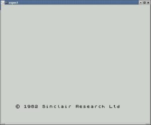 Abbildung 2: Wie am Emulator xspect zu sehen ist, waren die Spectrum-Rechner stets etwas wortkarg