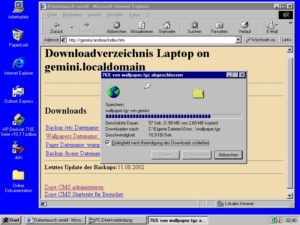 Abbildung 2: Datenaustausch über HTTP mit Apache und Internet Explorer
