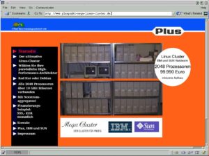 Abbildung 2: Linux-Cluster zum Mitnehmen: Ab 01.04.2003 in Ihrer Plus-Filiale