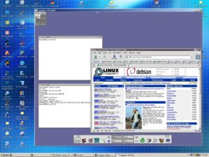 Abbildung 2: Die komplette X-Window-Sitzung läuft bei XFree86 in einem eigenen Fenster