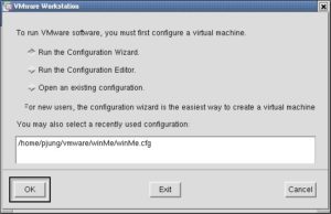 Abbildung 2: Starten des Configuration Wizard