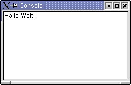 Abbildung 2: Das erste wxBasic-Programm in Aktion