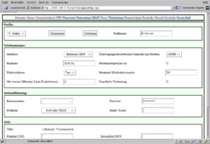 Abbildung 2: Startseite des Web-Frontends