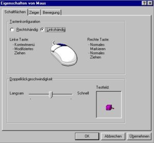 Abbildung 2: Die Systemsteuerung von Windows 98 kennt nur den Doppelklick