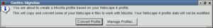 Abbildung 2: Mozilla konvertiert beim ersten Start Ihr Netscape-Profil
