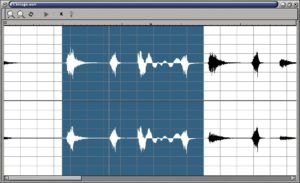 Abbildung 2: Ein Beat-Sample im Wave-Editor