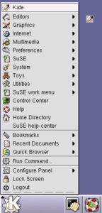 Abbildung 2: Bis der neue Editor Kate startet, blinkt ein Icon