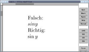 Abbildung 2: Ein Sinus – einmal falsch und einmal richtig eingefügt