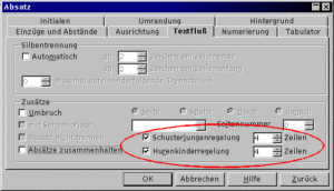 Abbildung 2: Absatzformatierung in StarOffice