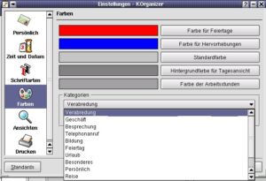 Abbildung 20: Jeder Kategorie kann eine andere Farbe zugewiesen werden
