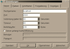 Abbildung 2: Unser Server heißt localhost