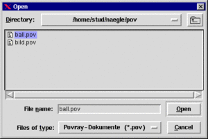 Abbildung 2: Tcl/Tks Dateibrowser