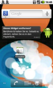 Abbildung 2: Das Nexus One besitzt vor allen Android-Handys stets die neueste Android-Version.