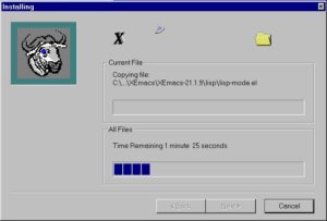 Abbildung 2: Die Animation während des Kopiervorgangs ist optimal an Windows angepasst :-)