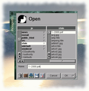 Abbildung 2: Aufruf einer PDF-Datei mit wmfile