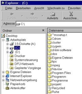 Abbildung 2: Tree-Views unter Windows sind genauso …