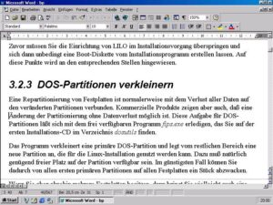 Abbildung 2: Word lief problemlos und erstaunlich schnell, selbst bei großen Dokumenten