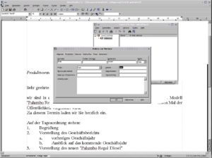 Abbildung 2: Das Adressbuch in Aktion