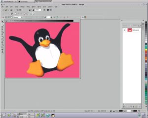 Abbildung 2: Die Bilddatei "tux.cpt" wurde geöffnet