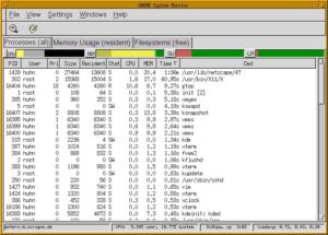 Abbildung 2: gtop ist GNOME's Frontend zur Prozess-Überwachung