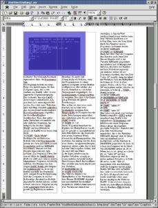 Abbildung 29: Das ist das beste Ergebnis, das wir Applix Words für unsere Zeitung entlocken können