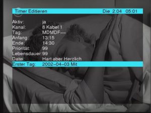 Abbildung 2b: In der Detail-Ansicht kann der Zeitpunkt, ab dem der Timer wieder aktiviert wird, frei eingestellt werden. Nach Setzen des Ausrufezeichens als Status ist dies standardmäßig der nächste Tag.