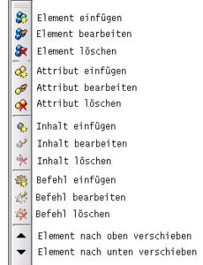Abbildung 3: Die XML-Werkzeugleiste