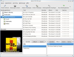 Abbildung 3: Gtkpod ist eine sehr hilfreiche Lösung, um Inhalte für den iPod und das iPhone ohne Hilfe von iTunes zu aktualisieren.