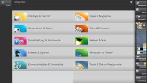 Abbildung 3: Über den WeTab Market installieren sie Widgets und Anwendungen.