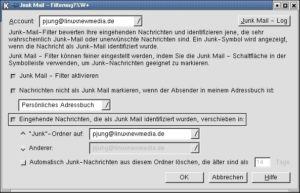 Abbildung 3: Statistische Filter in Mozilla